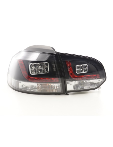 Fanali posteriori a LED set VW Golf 6 tipo 1K 2008-2012 nero per guida a destra