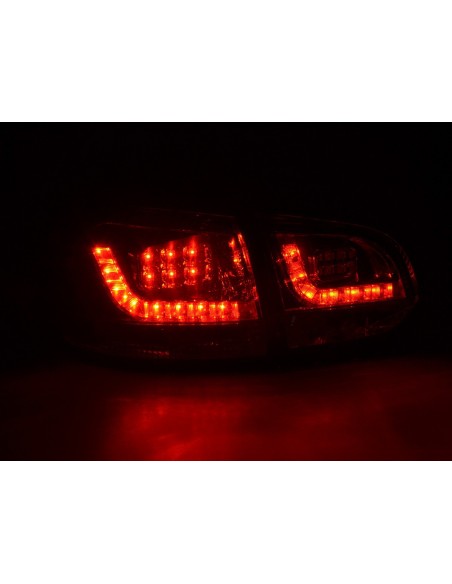 Fanali posteriori a LED set VW Golf 6 tipo 1K 2008-2012 rosso / nero per guida a destra