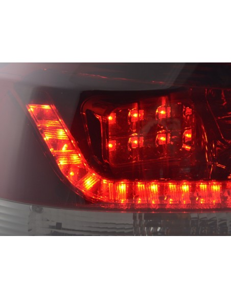 Fanali posteriori a LED set VW Golf 6 tipo 1K 2008-2012 rosso / nero per guida a destra