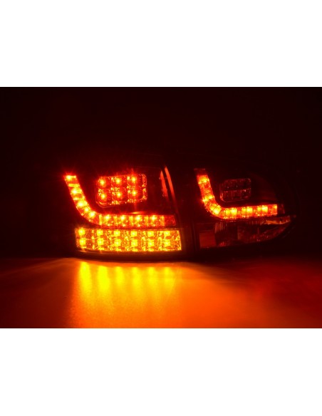 Fanali posteriori a LED set VW Golf 6 tipo 1K 2008-2012 nero con indicatori LED per guida a destra