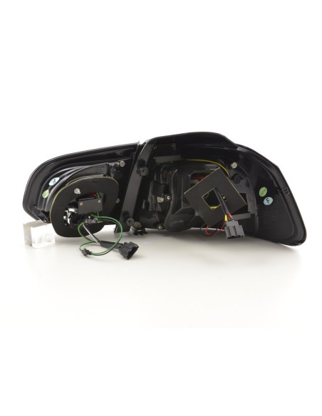 Fanali posteriori a LED set VW Golf 6 tipo 1K 2008-2012 rosso / trasparente con indicatori LED per guida a destra