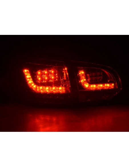 Fanali posteriori a LED set VW Golf 6 tipo 1K 2008-2012 nero con indicatori LED per guida a destra