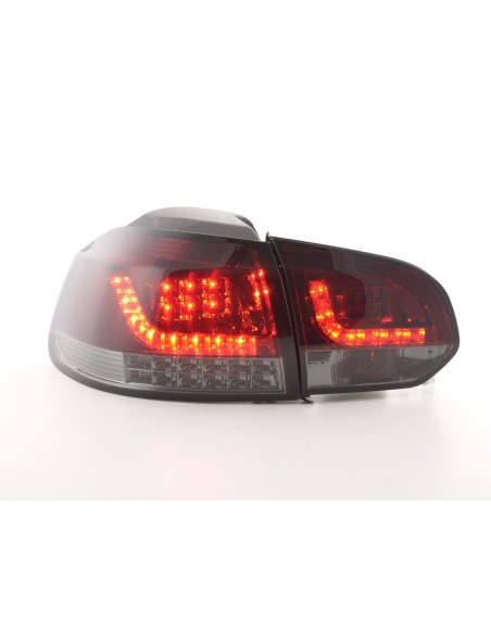 Fanali posteriori a LED set VW Golf 6 (1K) 08-13 rosso / nero