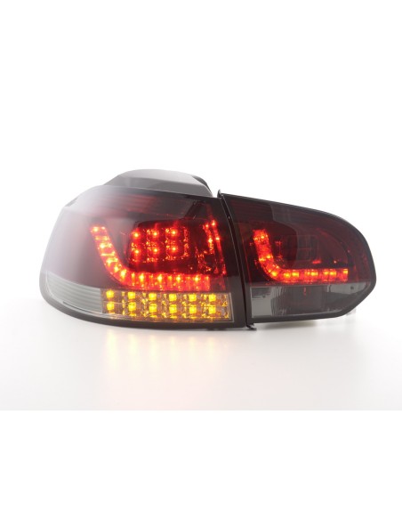 Fanali posteriori a LED set VW Golf 6 (1K) 08-13 rosso / nero