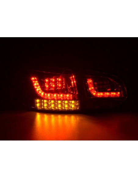 Fanali posteriori a LED set VW Golf 6 (1K) 08-13 rosso / nero