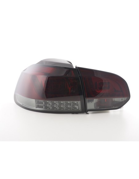 Fanali posteriori a LED set VW Golf 6 (1K) 08-13 rosso / nero