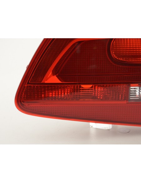 Parti di usura fanale posteriore destro VW Touran (1T) 11-14 rosso / trasparente