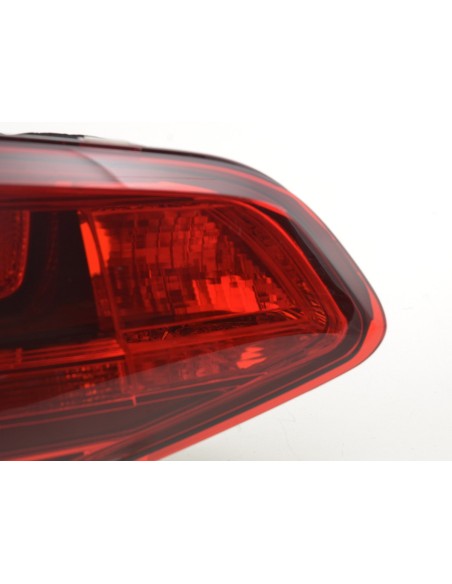 Parti di usura luce posteriore sinistra VW Golf 7 dal 2012 rosso / nero
