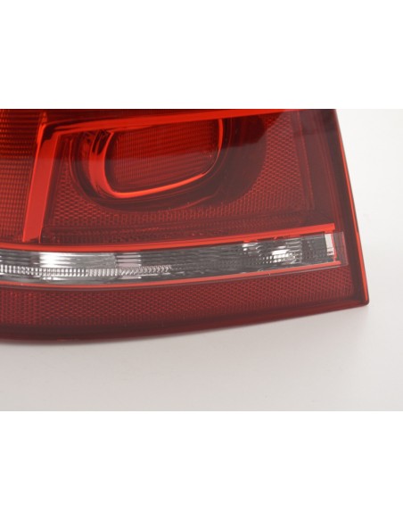 Ricambi fanale posteriore sinistro VW Passat 3C Sedan 2010- rosso / trasparente