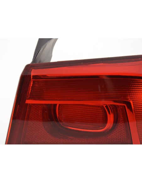 Parti di usura fanale posteriore destro VW Passat 3C Sedan 2010- rosso / trasparente