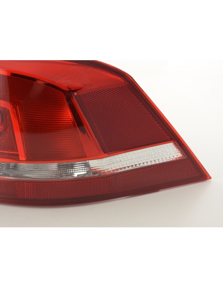 Parti di usura fanale posteriore destro VW Passat 3C Sedan 2010- rosso / trasparente