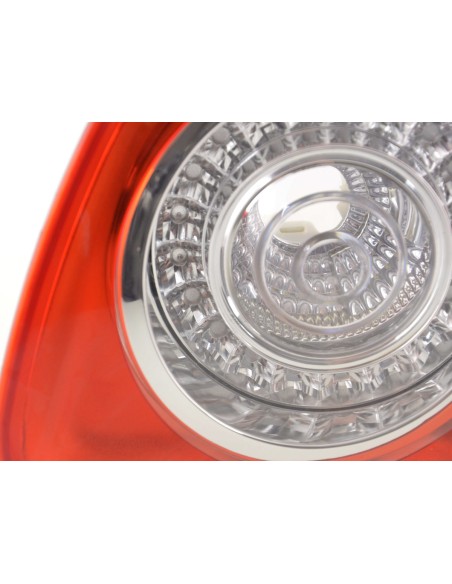 Parti di usura fanale posteriore destro VW Jetta 5 05-10 rosso / trasparente