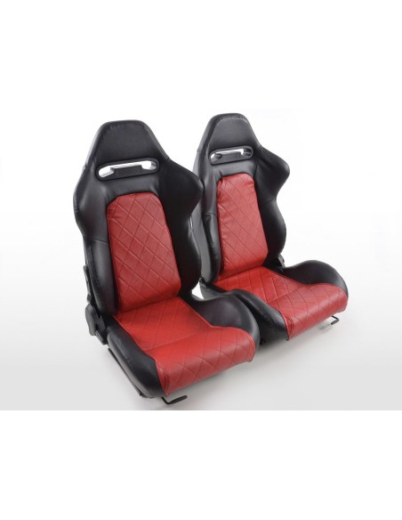 Sedili sportivi FK Sedili semigusci per auto Imposta Detroit in un look da sport motoristico