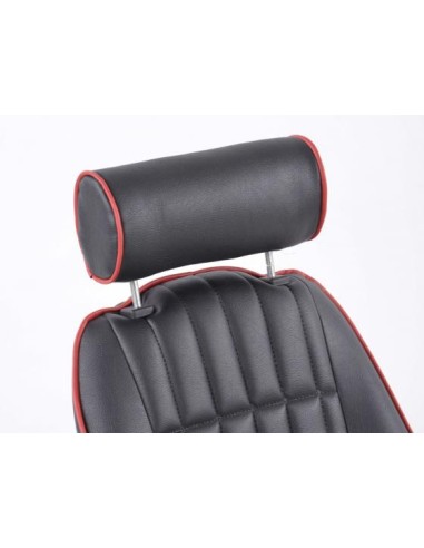 FK Oldtimersitze Sedili avvolgenti per auto Set Montgomery in un look retrò nero / rosso