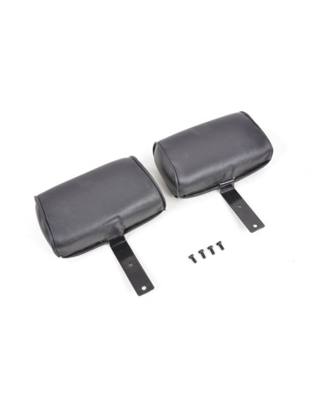 FK Oldtimersitze Sedili avvolgenti per auto Set Classic 1 in finta pelle nera con poggiatesta senza binari di scorrimento