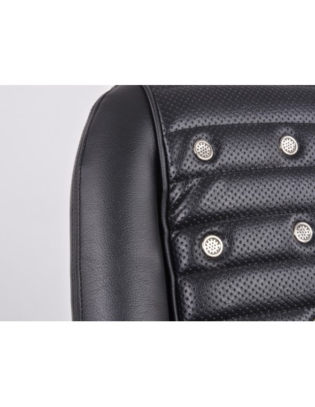 FK Oldtimersitze Sedili avvolgenti per auto Set Classic 1 pelle artificiale nera senza poggiatesta senza binari di scorrimento