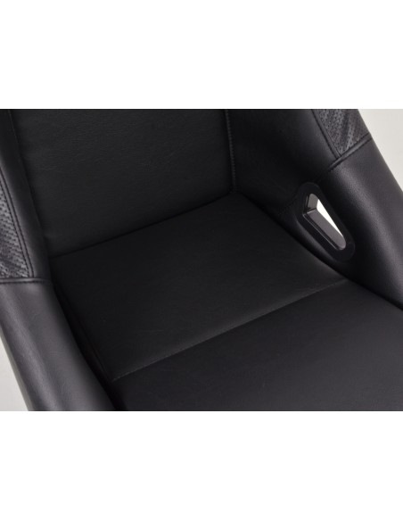 FK sedili sportivi sedili avvolgenti per auto Set Club pelle sintetica nera