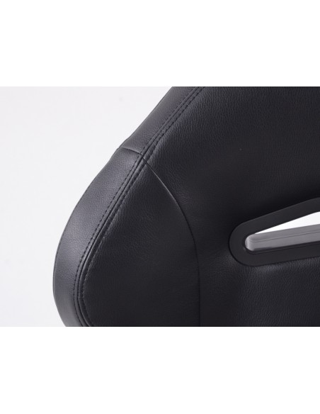FK sedili sportivi set di sedili semiguscio per auto in pelle sintetica nera con riscaldamento e massaggio