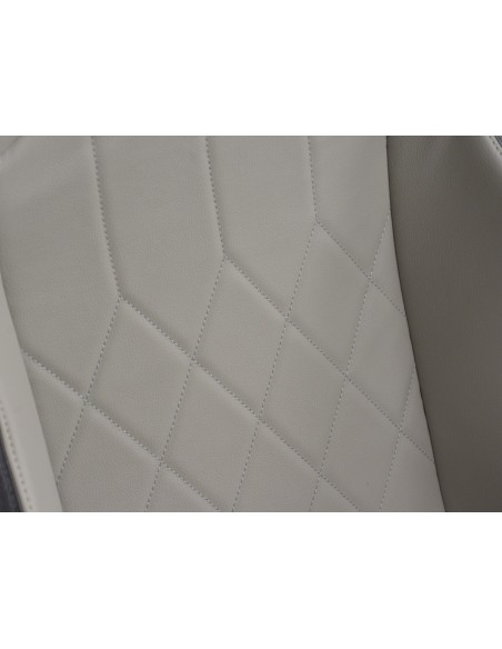 Sedili sportivi FK set sedili semigusci automatici in pelle sintetica con cuciture nere