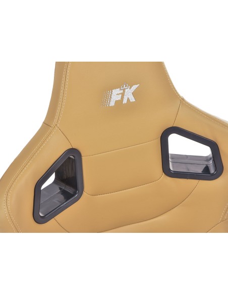 FK sedili sportivi sedili semiguscio auto Set Stoccarda in similpelle beige