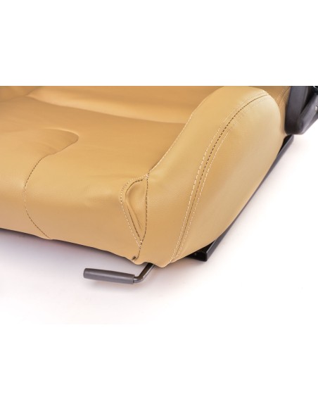 FK sedili sportivi sedili semiguscio auto Set Stoccarda in similpelle beige