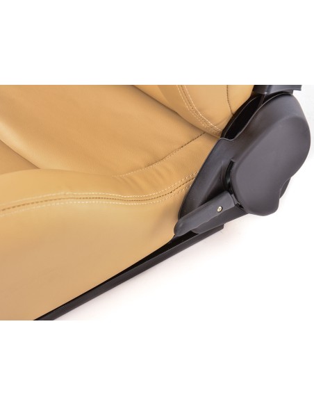 FK sedili sportivi sedili semiguscio auto Set Stoccarda in similpelle beige
