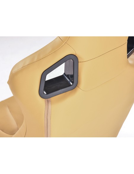 FK sedili sportivi sedili semiguscio auto Set Stoccarda in similpelle beige