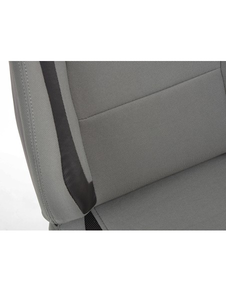 Sedili sportivi FK set di seggiolini auto semi-guscio pelle artificiale Colonia / tessuto nero / grigio