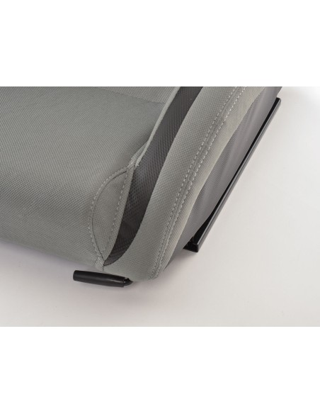 Sedili sportivi FK set di seggiolini auto semi-guscio pelle artificiale Colonia / tessuto nero / grigio