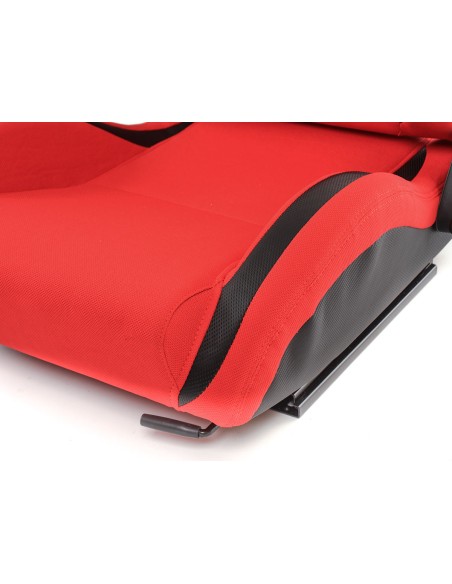 FK sedili sportivi set di sedili semiguscio auto in ecopelle Colonia / tessuto nero / rosso