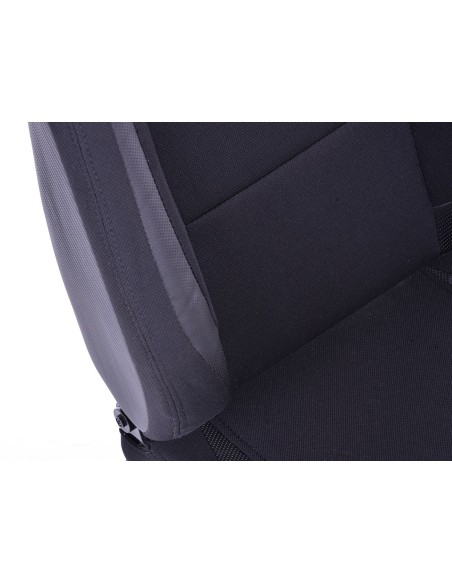 Set di sedili semiguscio per sedili sportivi FK, ecopelle Colonia / tessuto nero