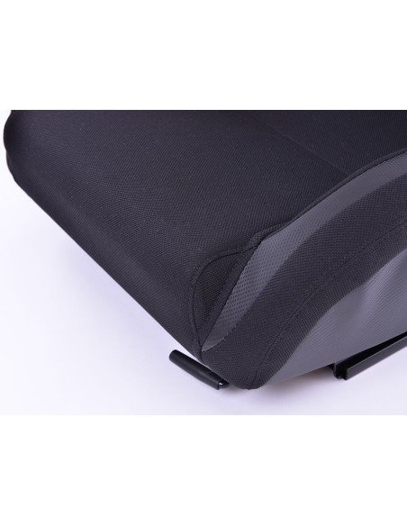 Set di sedili semiguscio per sedili sportivi FK, ecopelle Colonia / tessuto nero