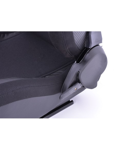 Set di sedili semiguscio per sedili sportivi FK, ecopelle Colonia / tessuto nero
