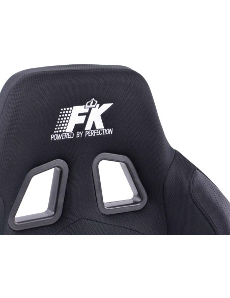 Sedili sportivi FK Sedili semigusci automatici Set tessuto Cyberstar nero con riscaldamento sedile