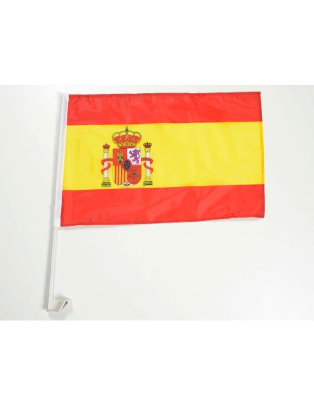 Bandiera per auto Bandiera per auto Bandiera della Spagna con staffa per finestrino laterale 30x45cm