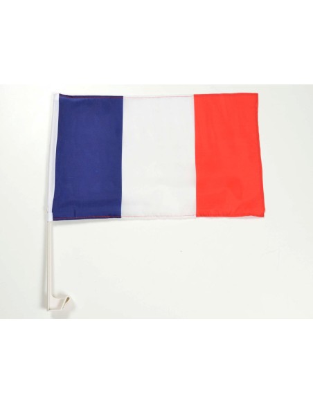 Bandiera per auto Bandiera per auto Bandiera Francia con staffa per finestrino laterale 30x45cm