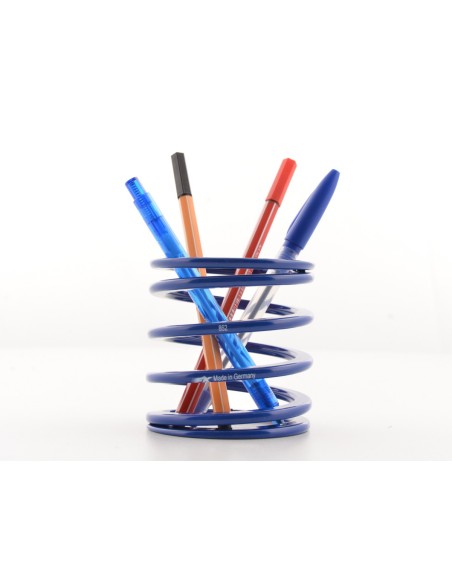FK portapenne a molla abbassabile scatola portapenne racing design blu