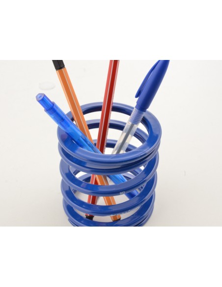 FK portapenne a molla abbassabile scatola portapenne racing design blu