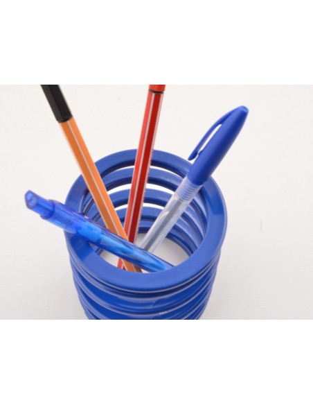 FK portapenne a molla abbassabile scatola portapenne racing design blu