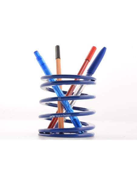 FK portapenne a molla abbassabile scatola portapenne racing design blu
