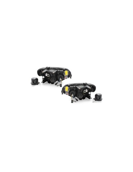 Fari per BMW X5 E53 04-06 2 cerchi alone nero
