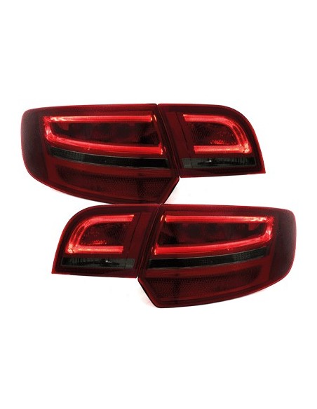 Fanali posteriori a LED per AUDI A3 Sportback 04-08_ rosso-fumo