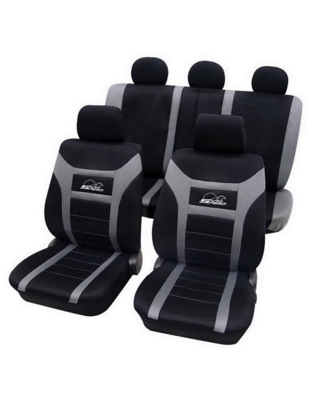 Coprisedile universale Eco-Class Ambiente 11 pezzi Nero