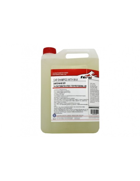 Shampoo detergente e cera premium per auto e moto, adatto per superfici lucide - Concentrato 4 litri