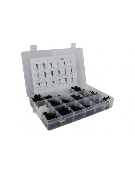 Kit di fissaggio in plastica 415 pezzi