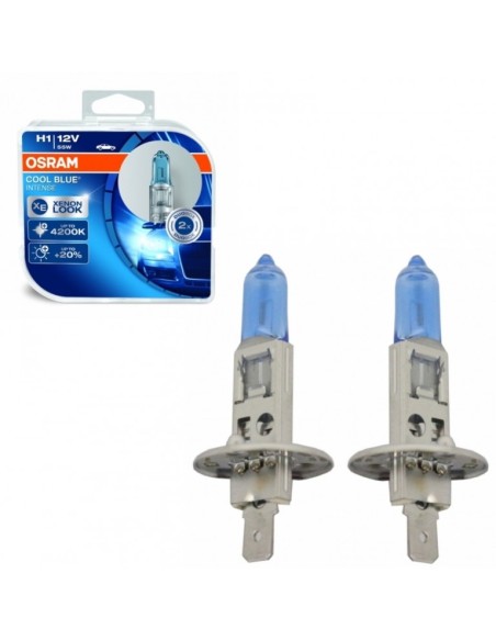 OSRAM COOL BLUE INTENSE H1 Lampada frontale alogena 64150CBI-HCB 12V Duobox (2 Unità)