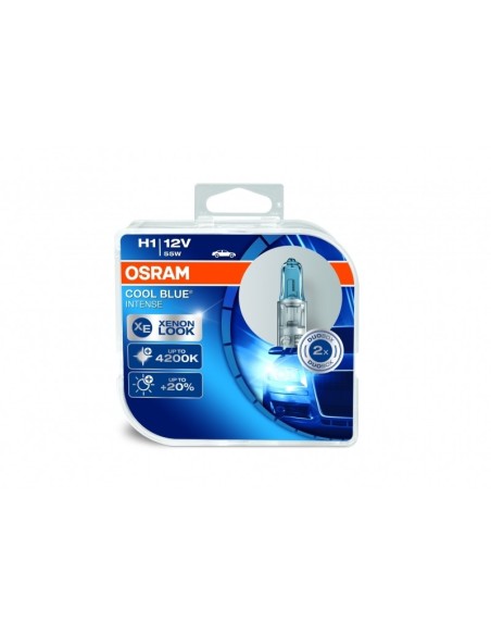OSRAM COOL BLUE INTENSE H1 Lampada frontale alogena 64150CBI-HCB 12V Duobox (2 Unità)