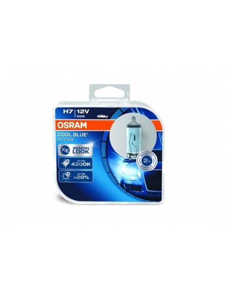 OSRAM RAFFREDDARE BLU INTENSO H7 alogeno proiettore 64210CBI HCB 12V Duobox (2 unità)