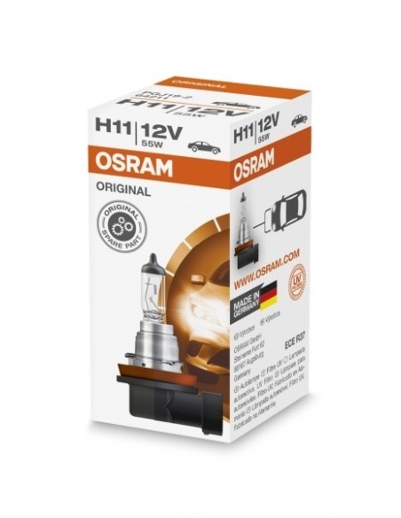 Lampada frontale alogena H11 12V di OSRAM (1 Unità)