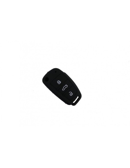 Coperchio chiave auto in silicone per AUDI - Nero